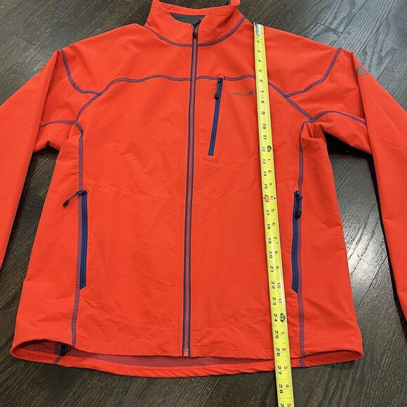 Eddie Bauer Jacket Men’s Medium Orange First Ascent Sandstone Stretch Zip Nylon - Picture 7 of 9